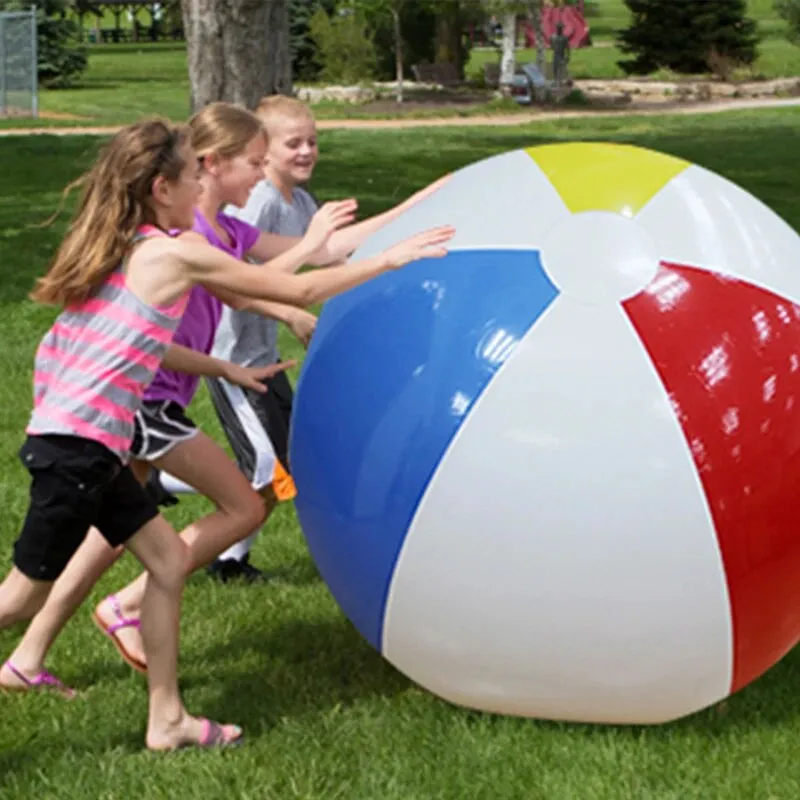 Super Large Charm Colorful Inflatable Beach Ball Outdoor Play Games Balloon Giant Volleyball PVC Pool 107CM 42inch