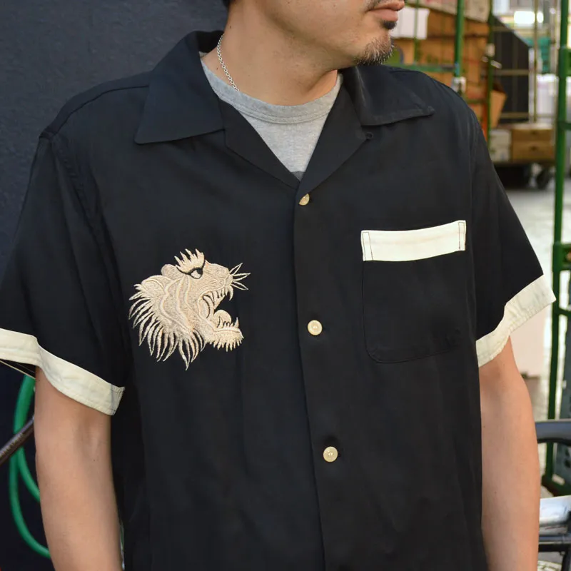 TAILOR TOYO "TT39302" SUKA BOWLING SHIRT “ROARING TIGER”