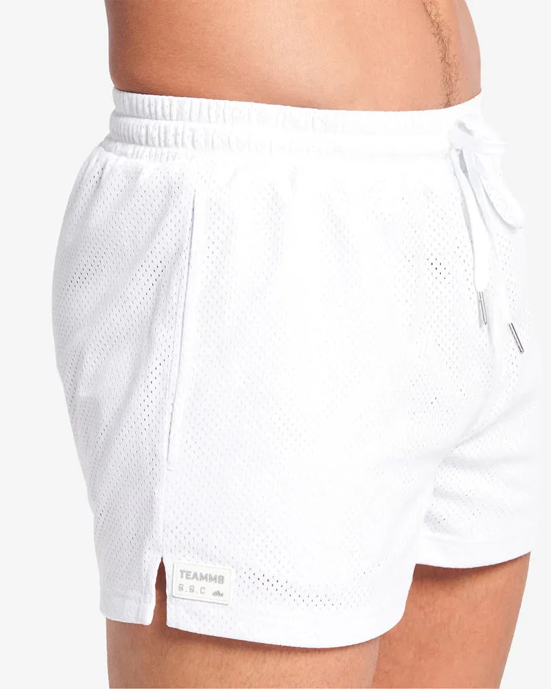 Teamm8 S.S.C 3" mesh short white