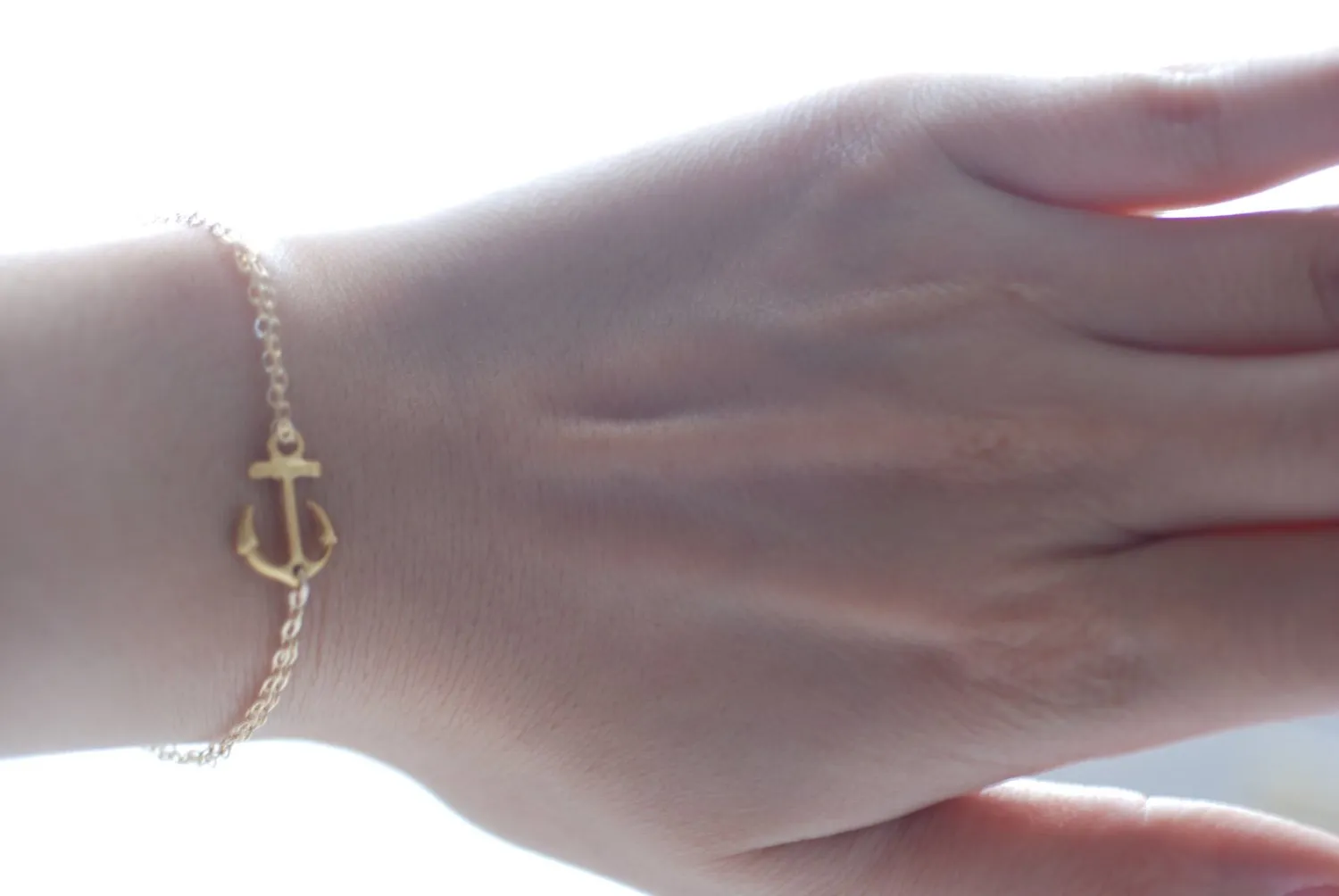 Wholesale Anchor Bracelet, Delta Gamma Jewelry,DG Bracelet,Sideways Anchor Bracelet,Delta Gamma Sorority,Simple Everyday Jewelry by HeirloomEnvy