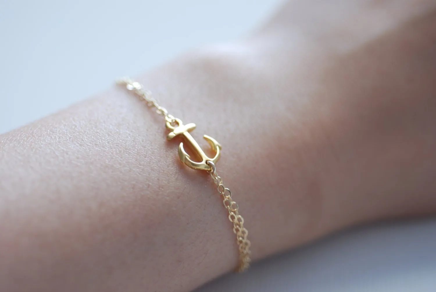 Wholesale Anchor Bracelet, Delta Gamma Jewelry,DG Bracelet,Sideways Anchor Bracelet,Delta Gamma Sorority,Simple Everyday Jewelry by HeirloomEnvy