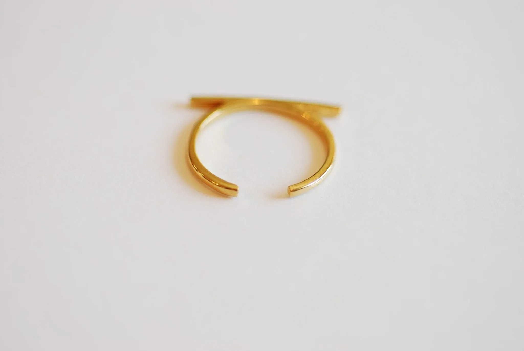 Wholesale Dainty Bar Ring - Stackable Ring, Adjustable Ring, Choose Sterling Silver, Gold, Rose Gold, Parallel Bar Ring, Minimalist Ring, Line Ring